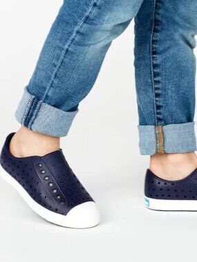 Native Kids Jefferson Regatta Navy Blue Slip Ons Size C12 Kid Approved